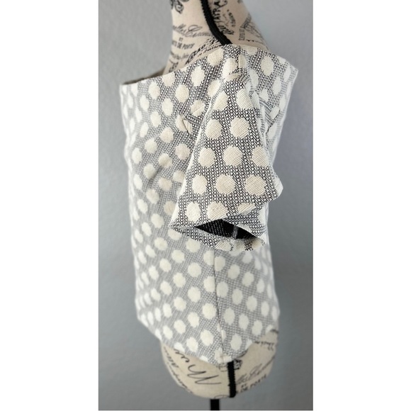 NWT Anthropologie eri + ali polka dot top off shoulder, size Medium - Picture 9 of 14